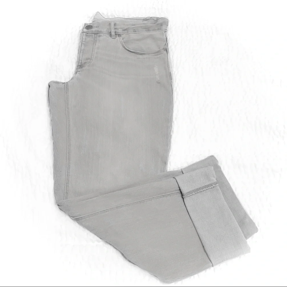 EDDIE BAUER Grey Cuffed Cropped Jeans - Picture 4 of 14